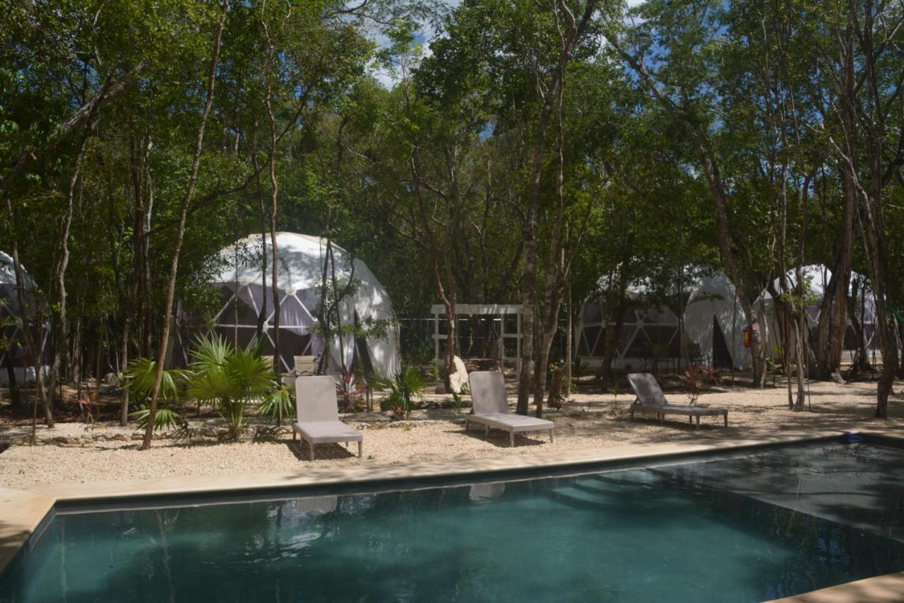 טולום Glamping Mayan Glam מראה חיצוני תמונה